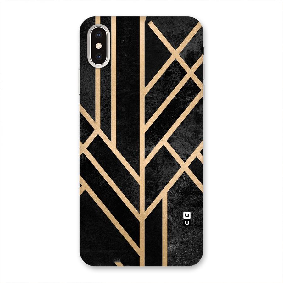 Tri Lines Gold Back Case for iPhone XS Max