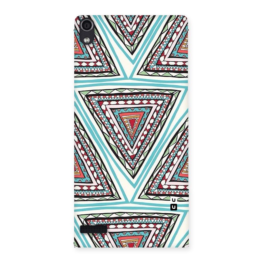 Triangle Abstract Mode Back Case for Ascend P6