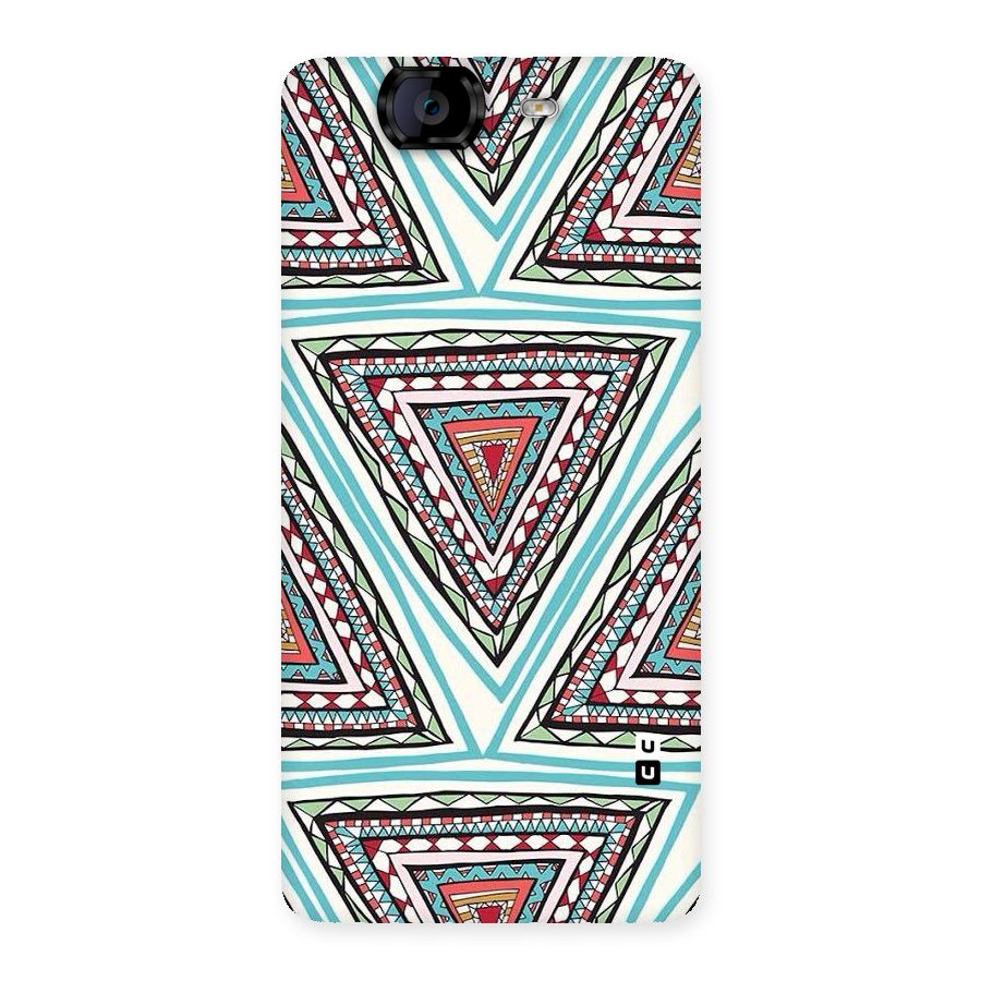 Triangle Abstract Mode Back Case for Canvas Knight A350