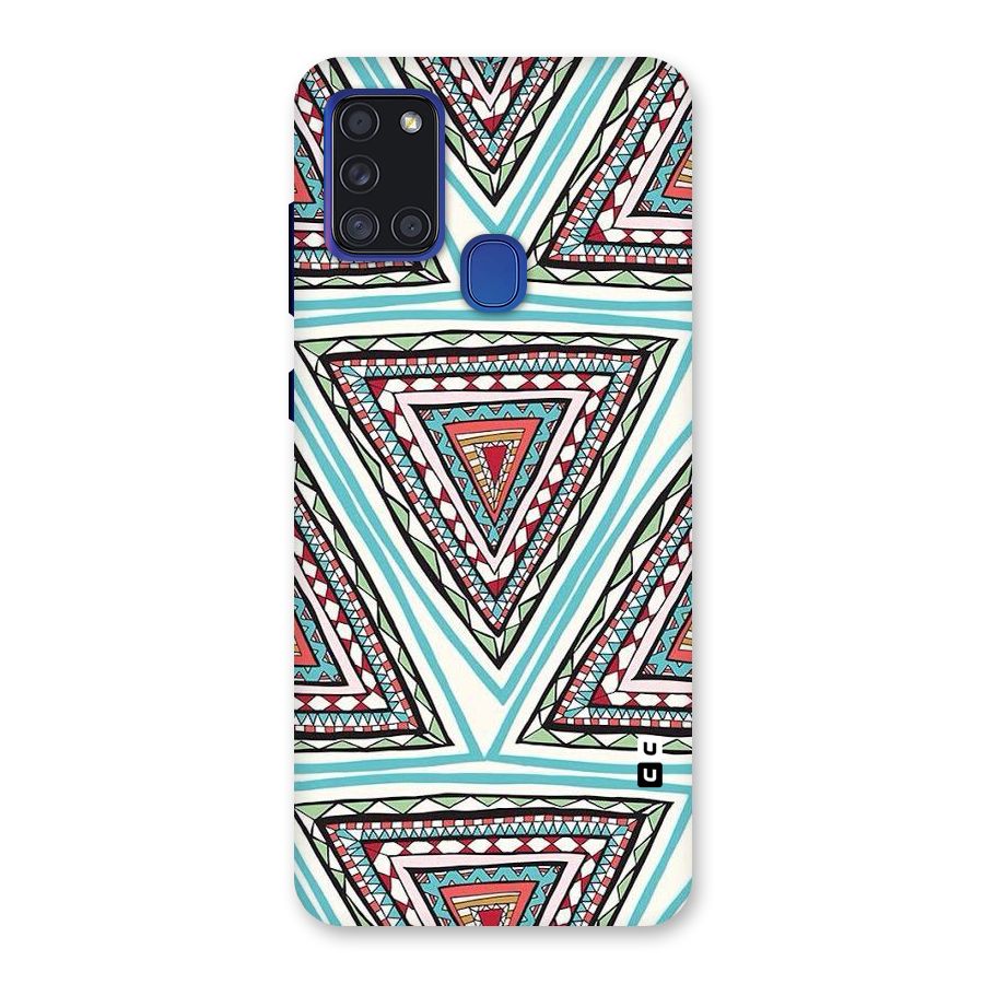 Triangle Abstract Mode Back Case for Galaxy A21s