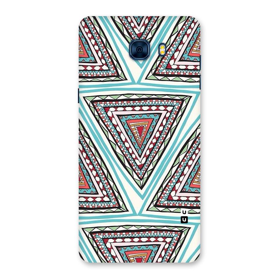 Triangle Abstract Mode Back Case for Galaxy C7 Pro