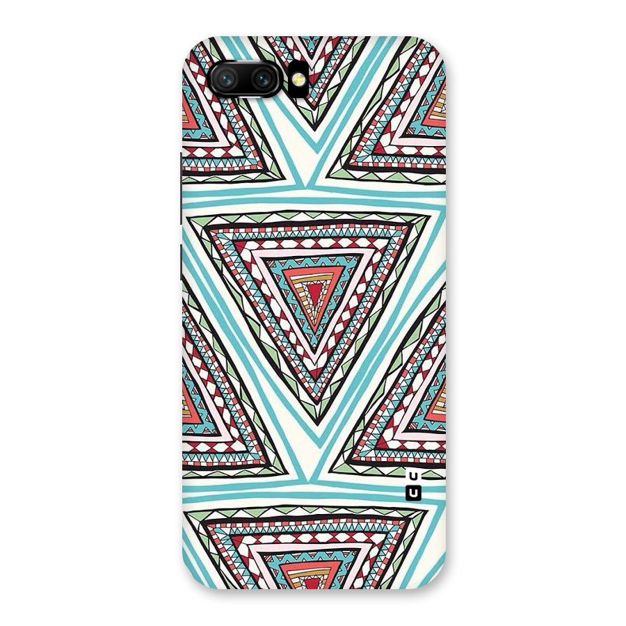 Triangle Abstract Mode Back Case for Honor 10