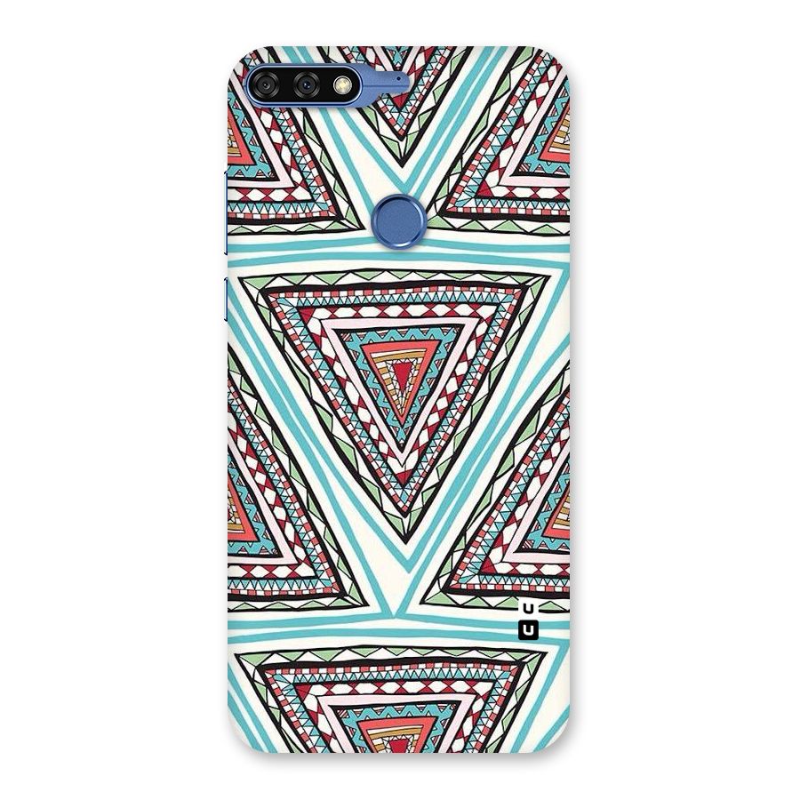 Triangle Abstract Mode Back Case for Honor 7C