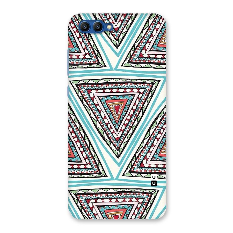Triangle Abstract Mode Back Case for Honor View 10