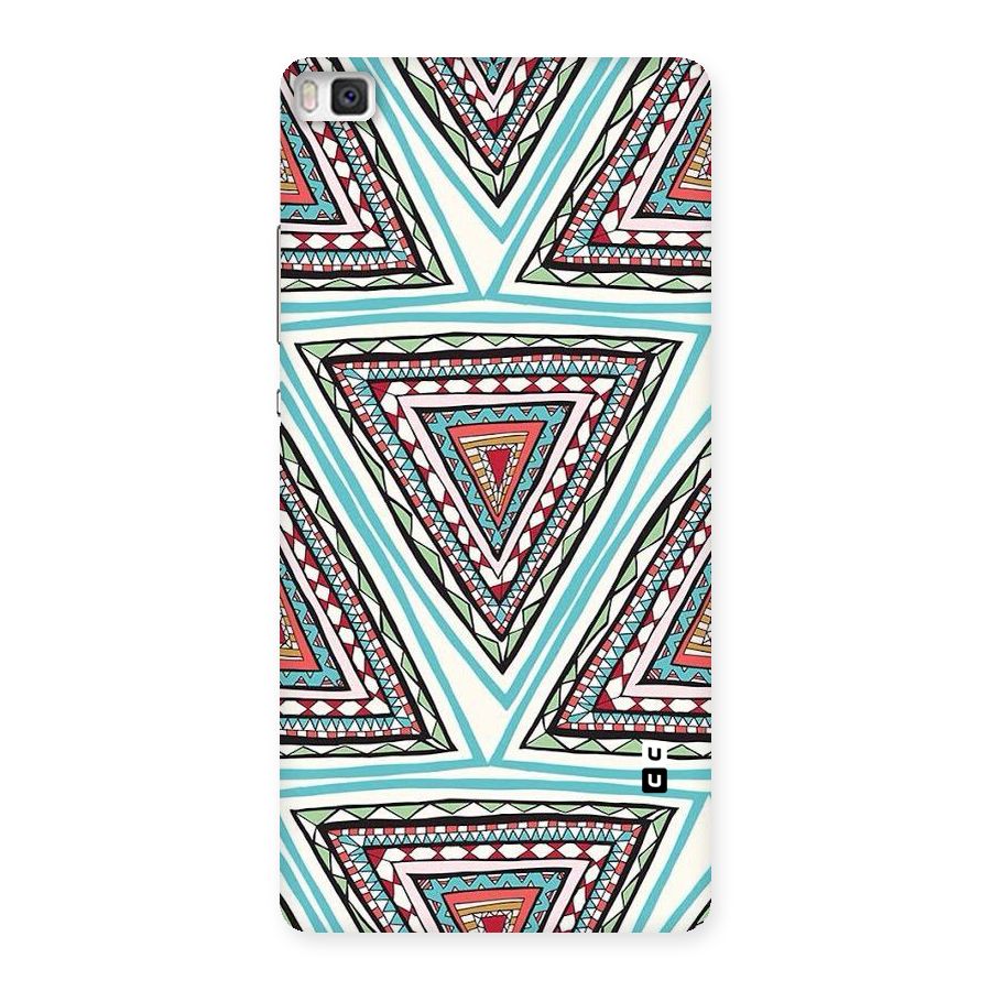 Triangle Abstract Mode Back Case for Huawei P8
