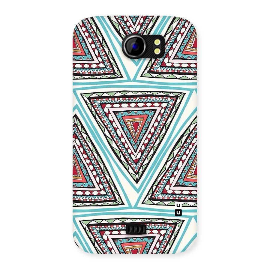 Triangle Abstract Mode Back Case for Micromax Canvas 2 A110