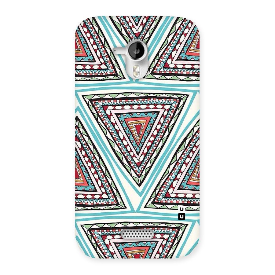 Triangle Abstract Mode Back Case for Micromax Canvas HD A116