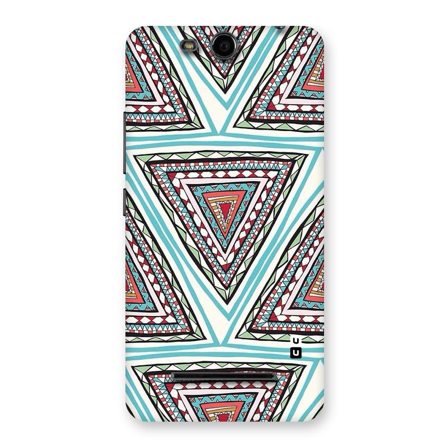 Triangle Abstract Mode Back Case for Micromax Canvas Juice 3 Q392