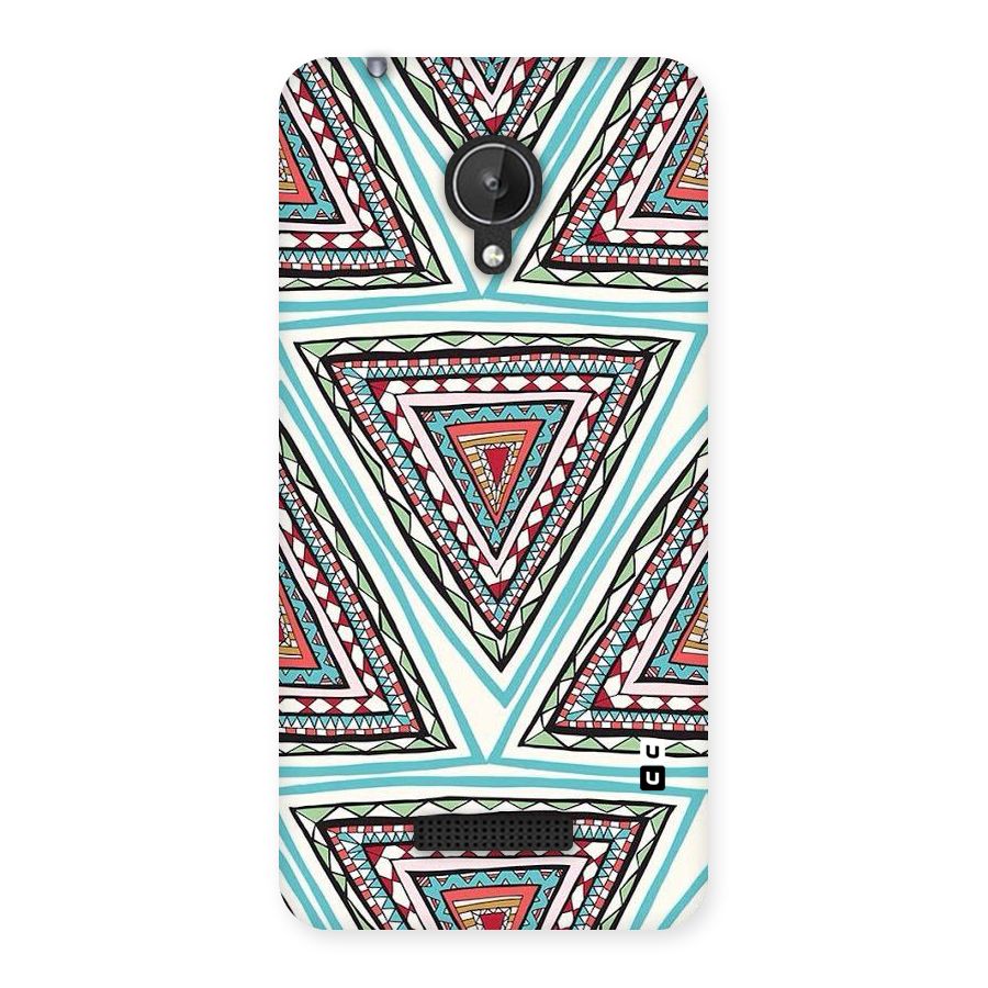 Triangle Abstract Mode Back Case for Micromax Canvas Spark Q380