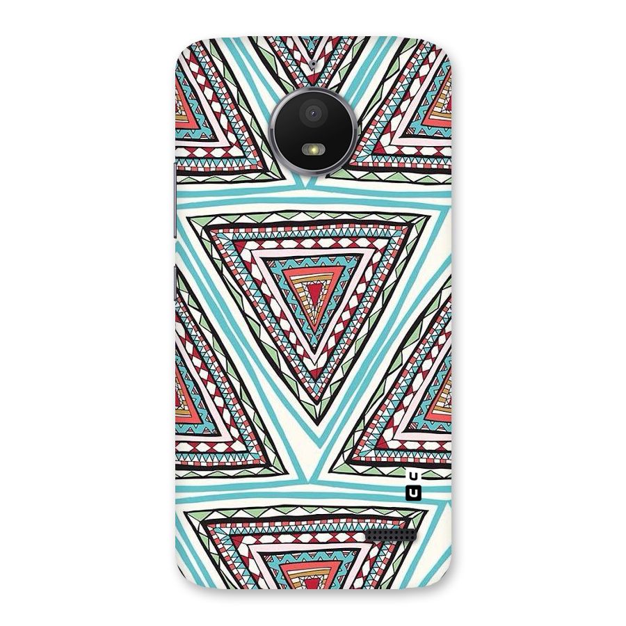 Triangle Abstract Mode Back Case for Moto E4