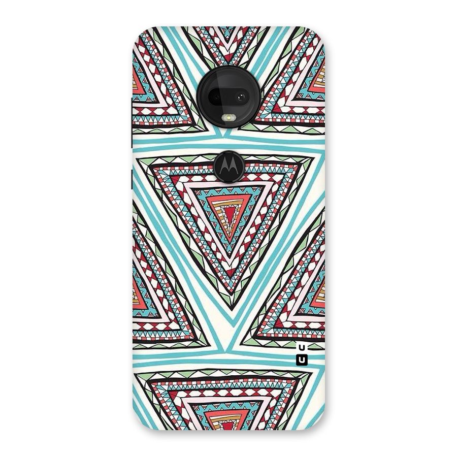 Triangle Abstract Mode Back Case for Moto G7