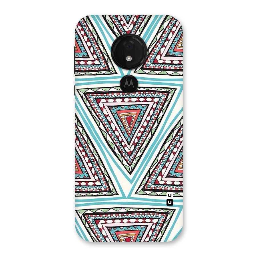 Triangle Abstract Mode Back Case for Moto G7 Power