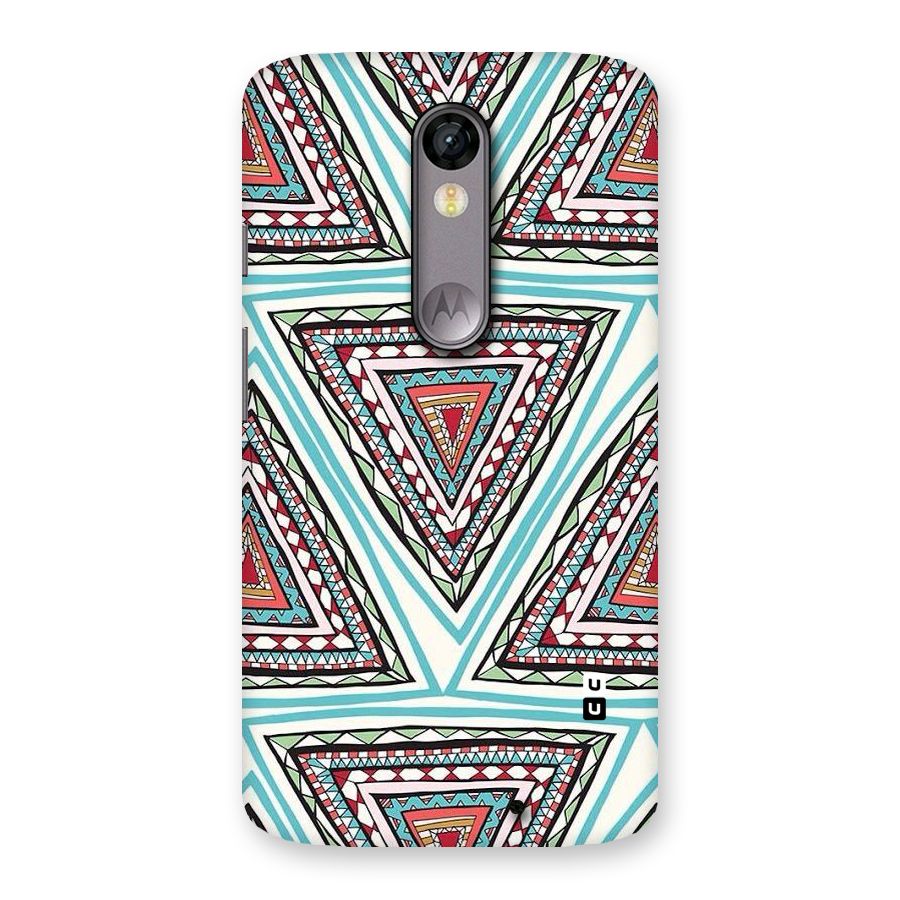 Triangle Abstract Mode Back Case for Moto X Force