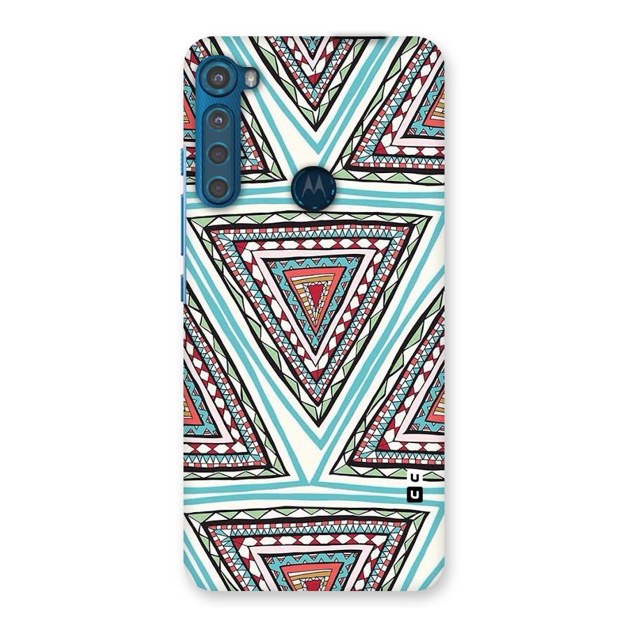 Triangle Abstract Mode Back Case for Motorola One Fusion Plus