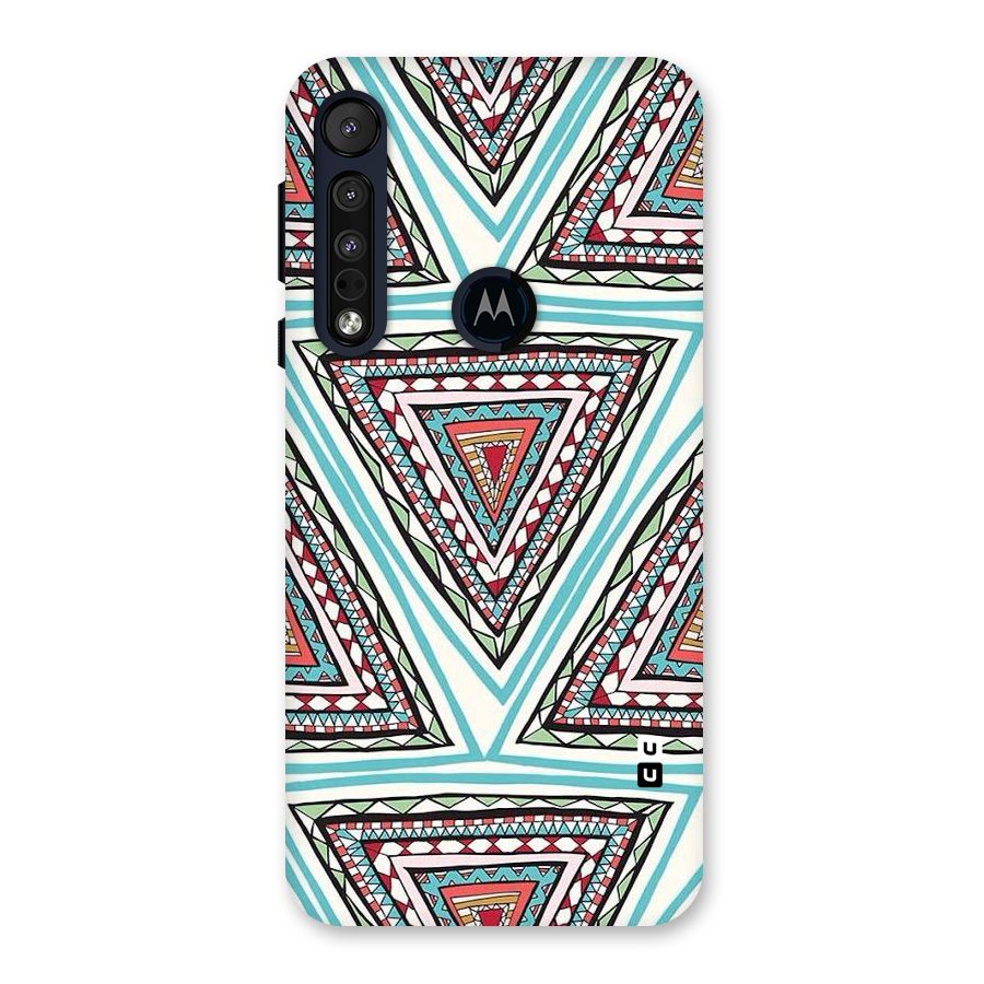Triangle Abstract Mode Back Case for Motorola One Macro