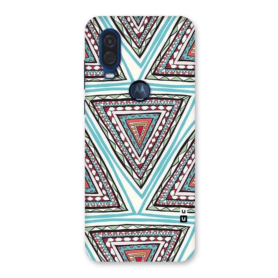 Triangle Abstract Mode Back Case for Motorola One Vision