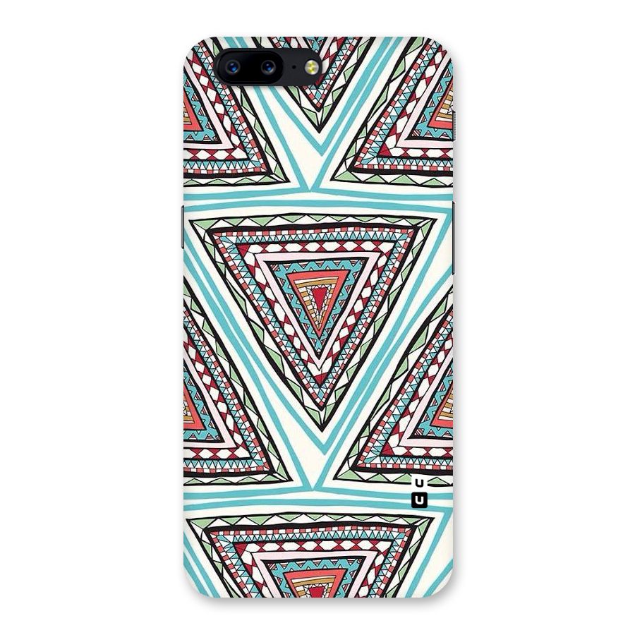 Triangle Abstract Mode Back Case for OnePlus 5