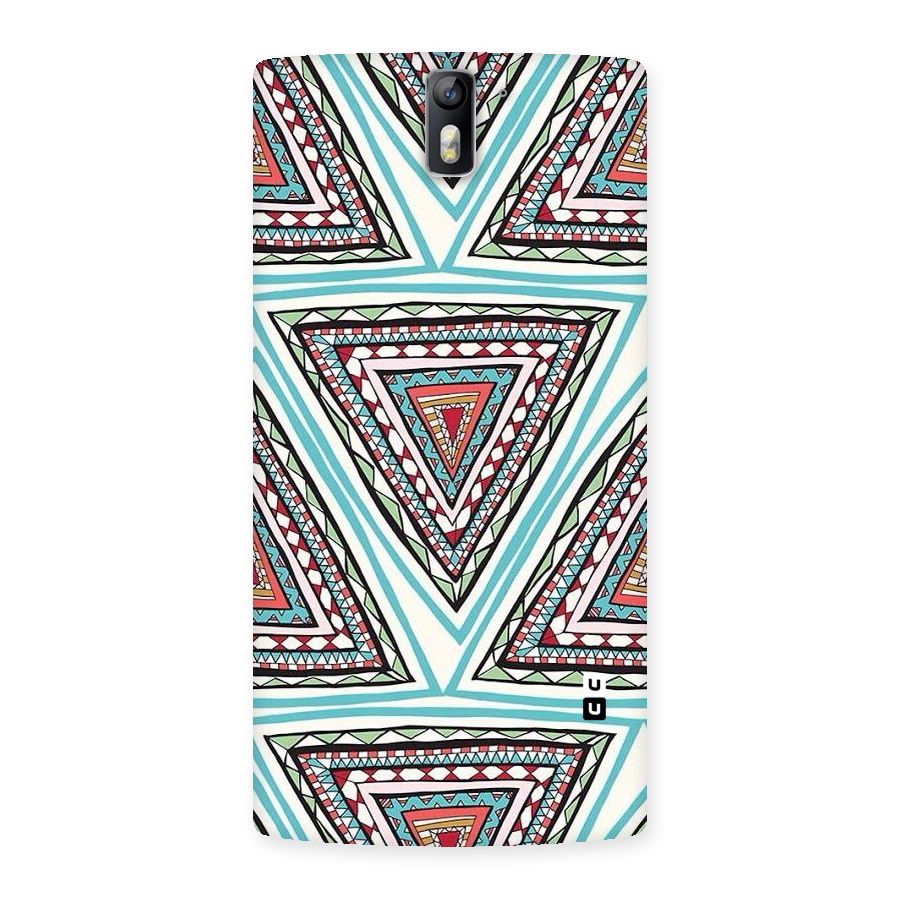 Triangle Abstract Mode Back Case for One Plus One