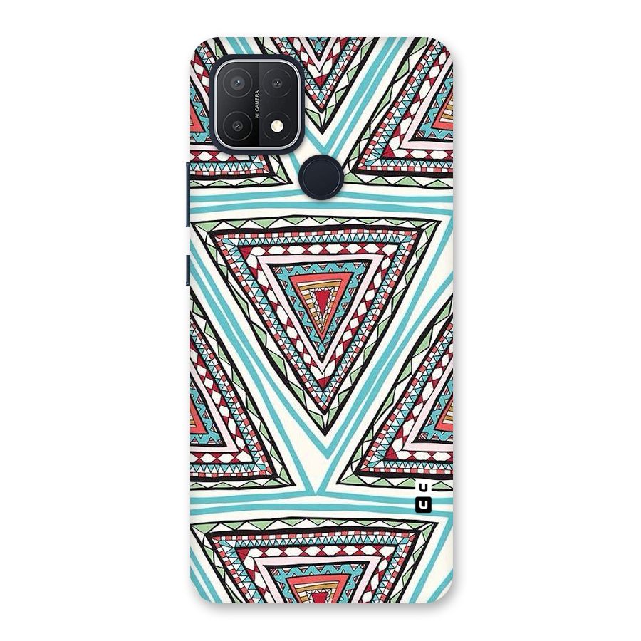 Triangle Abstract Mode Back Case for Oppo A15