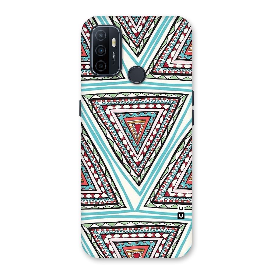 Triangle Abstract Mode Back Case for Oppo A32