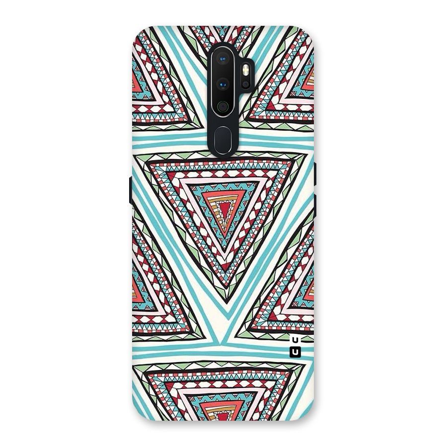 Triangle Abstract Mode Back Case for Oppo A5 (2020)