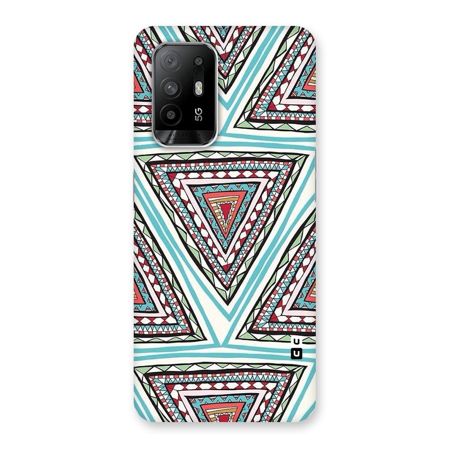 Triangle Abstract Mode Back Case for Oppo F19 Pro Plus 5G