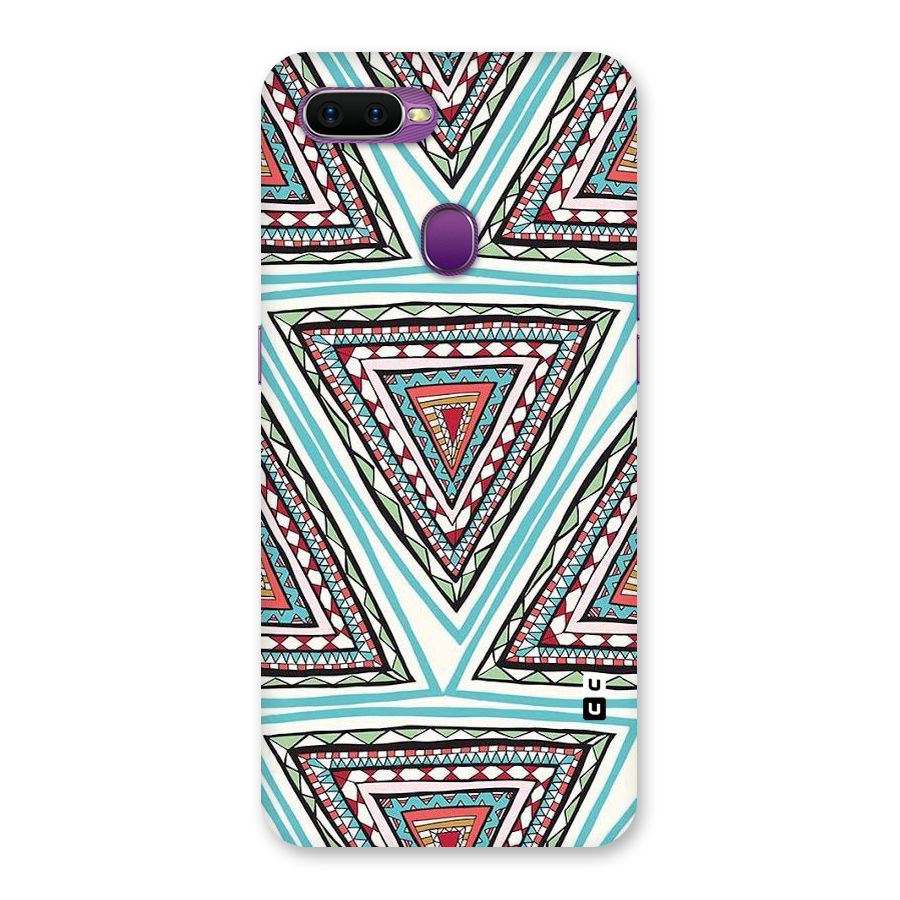 Triangle Abstract Mode Back Case for Oppo F9