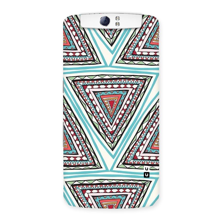 Triangle Abstract Mode Back Case for Oppo N1
