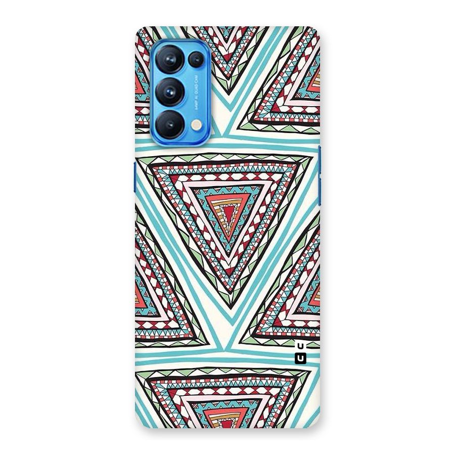 Triangle Abstract Mode Back Case for Oppo Reno5 Pro 5G
