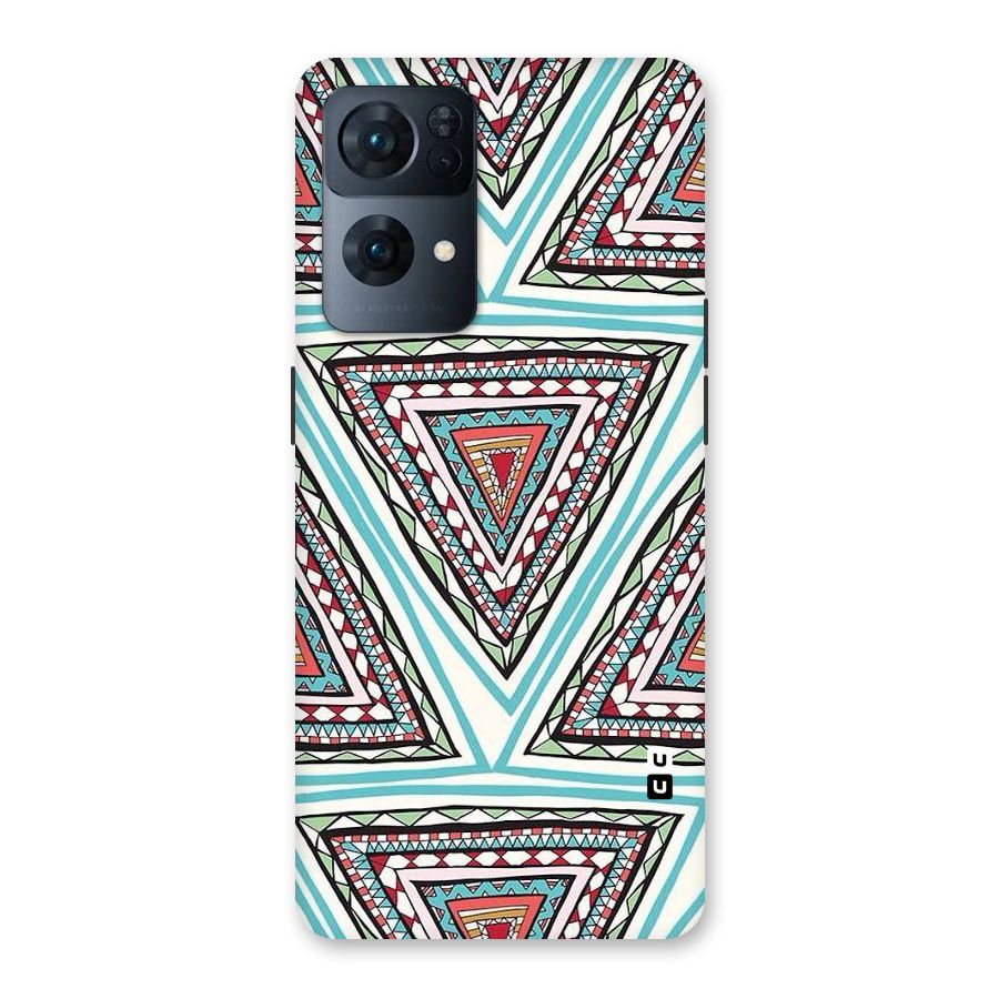 Triangle Abstract Mode Back Case for Oppo Reno7 Pro 5G