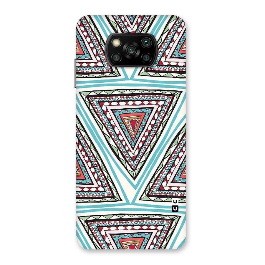 Triangle Abstract Mode Back Case for Poco X3