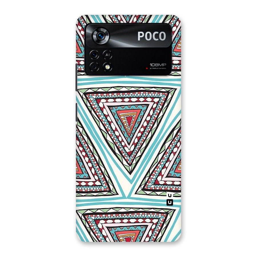 Triangle Abstract Mode Back Case for Poco X4 Pro 5G