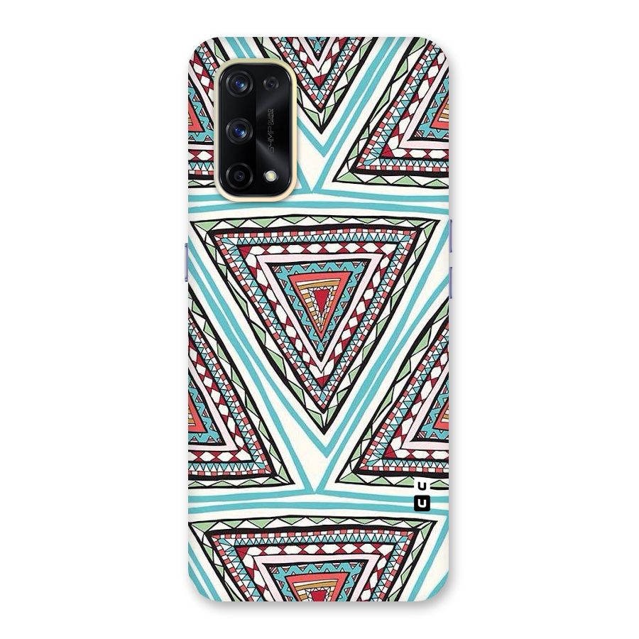 Triangle Abstract Mode Glass Back Case for Realme X7 Pro