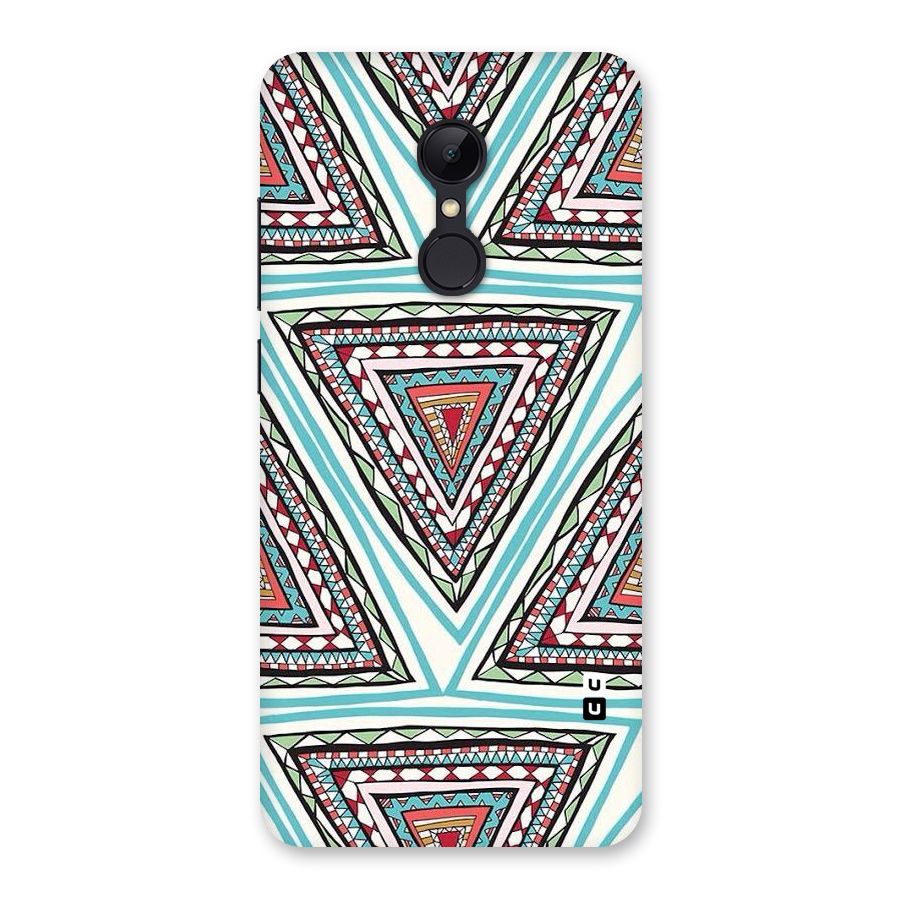 Triangle Abstract Mode Back Case for Redmi 5