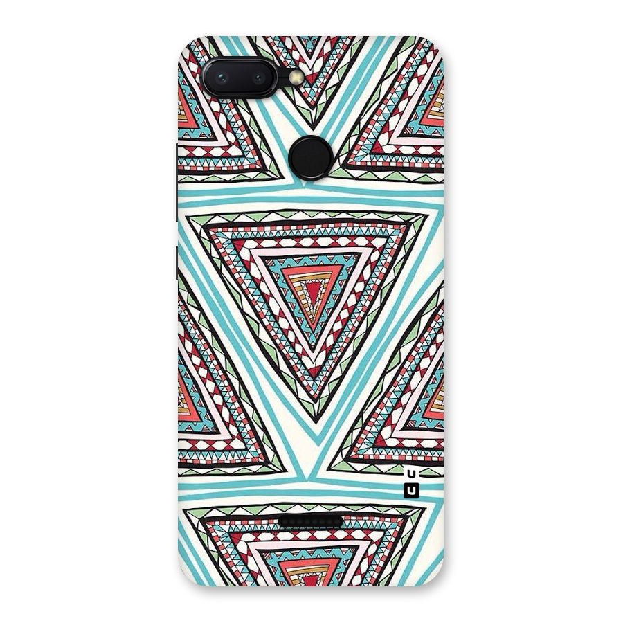Triangle Abstract Mode Back Case for Redmi 6