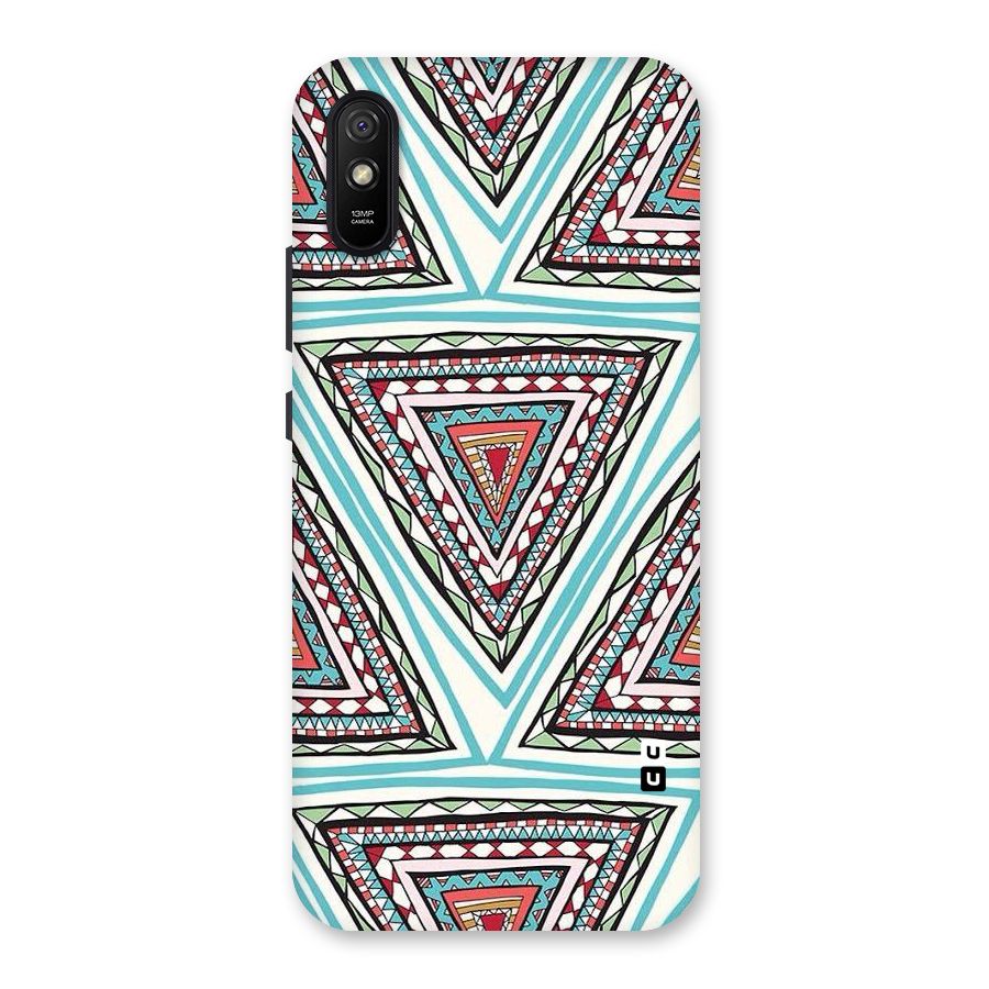 Triangle Abstract Mode Back Case for Redmi 9A