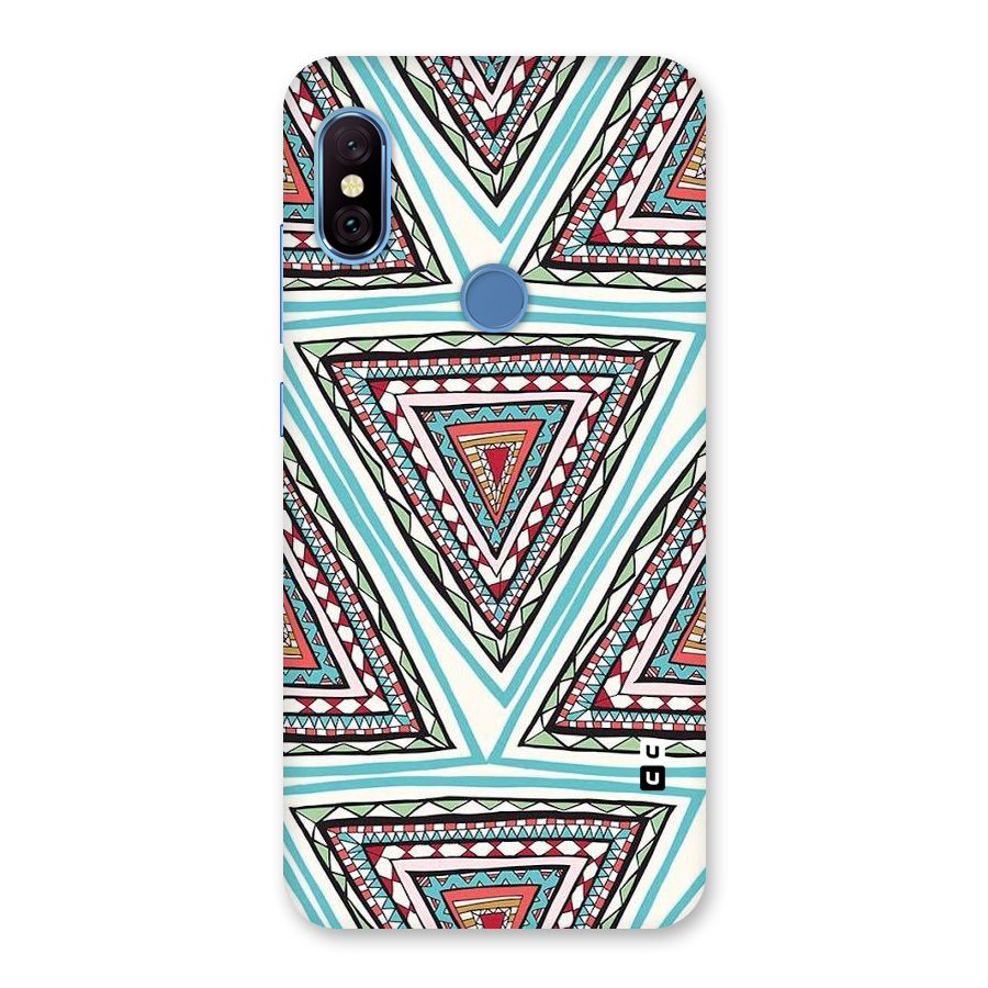 Triangle Abstract Mode Back Case for Redmi Note 6 Pro