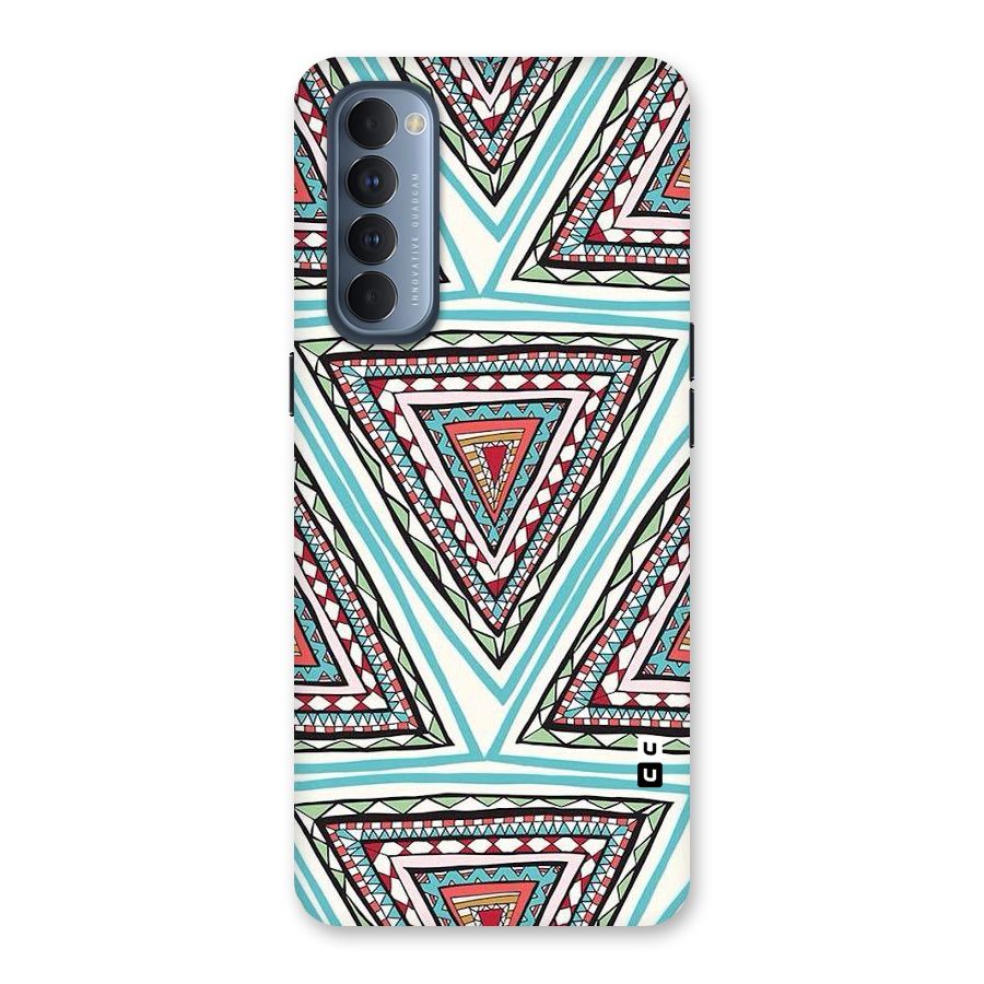 Triangle Abstract Mode Back Case for Reno4 Pro