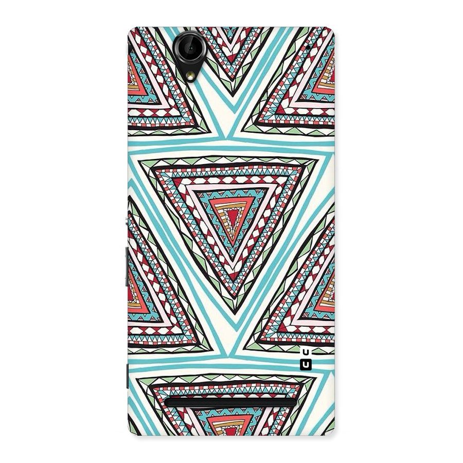Triangle Abstract Mode Back Case for Sony Xperia T2