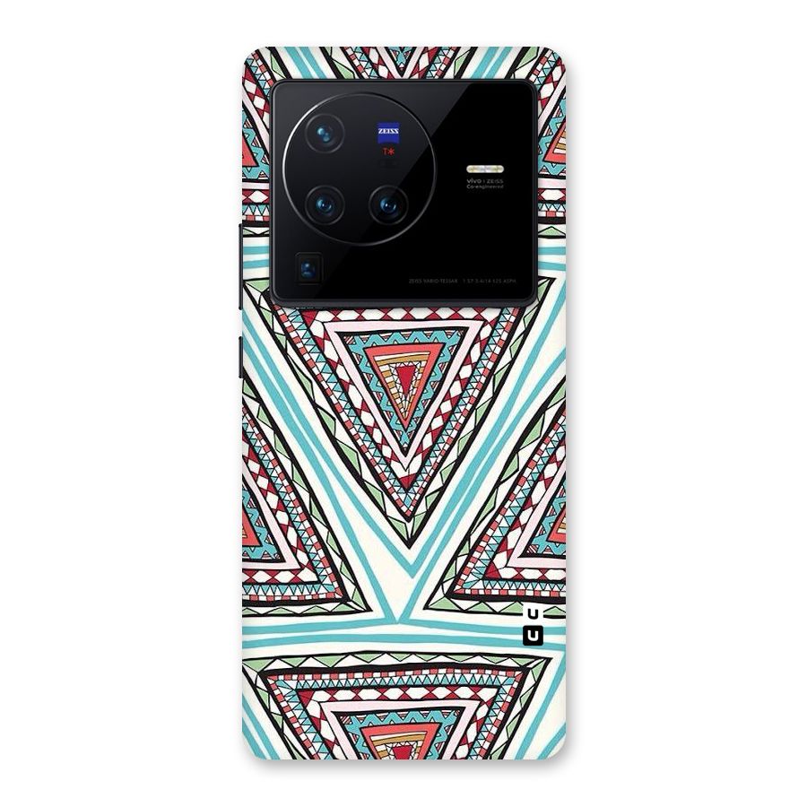 Triangle Abstract Mode Back Case for Vivo X80 Pro
