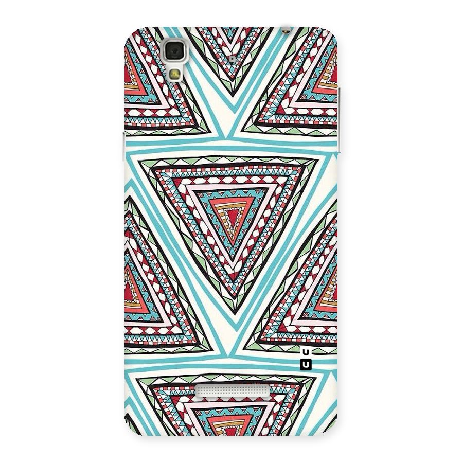 Triangle Abstract Mode Back Case for YU Yureka Plus