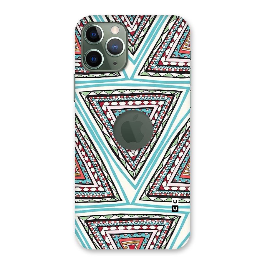 Triangle Abstract Mode Back Case for iPhone 11 Pro Logo  Cut