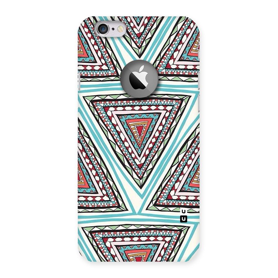 Triangle Abstract Mode Back Case for iPhone 6 Logo Cut