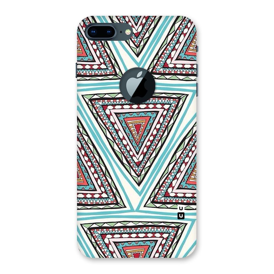 Triangle Abstract Mode Back Case for iPhone 7 Plus Logo Cut