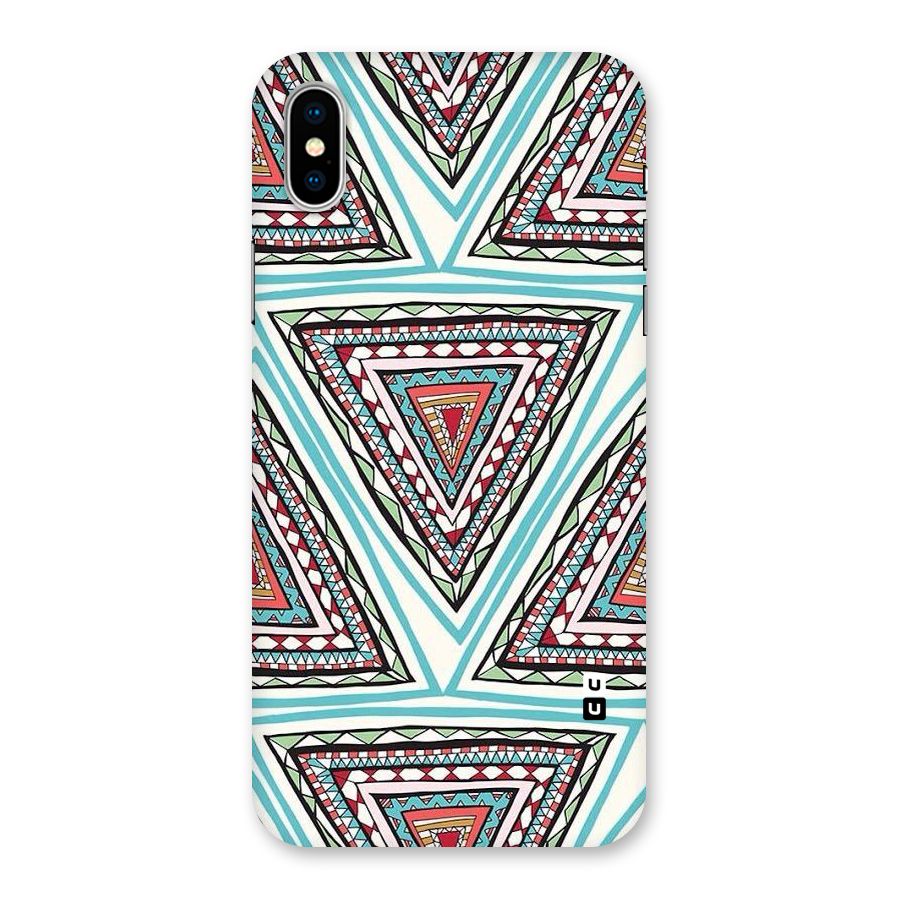 Triangle Abstract Mode Back Case for iPhone XS