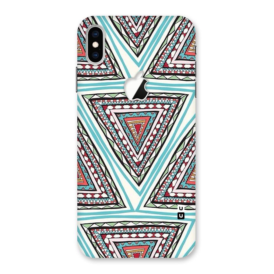 Triangle Abstract Mode Back Case for iPhone XS Max Apple Cut