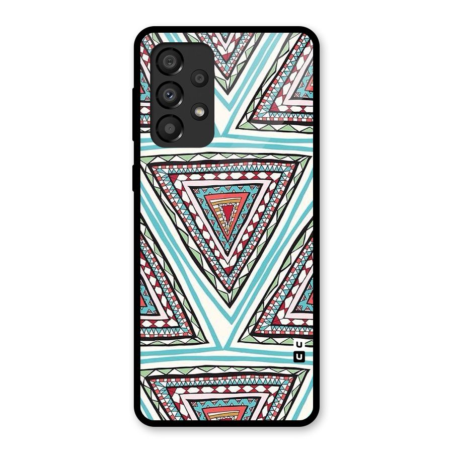 Triangle Abstract Mode Glass Back Case for Galaxy A33 5G