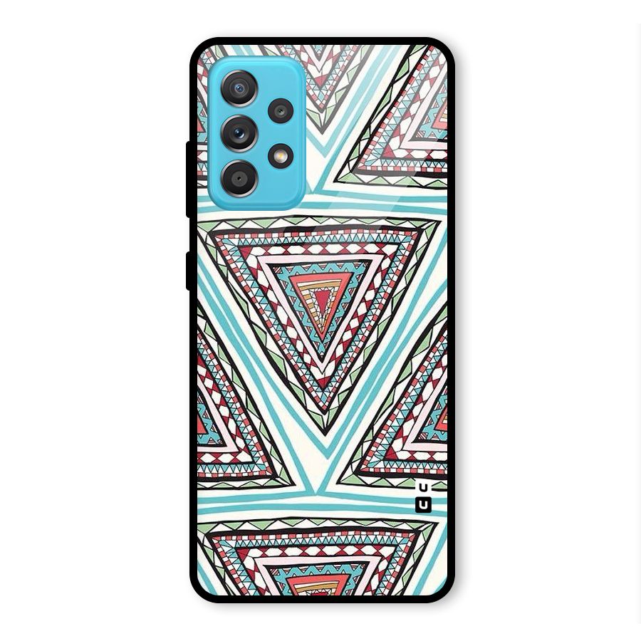 Triangle Abstract Mode Glass Back Case for Galaxy A52
