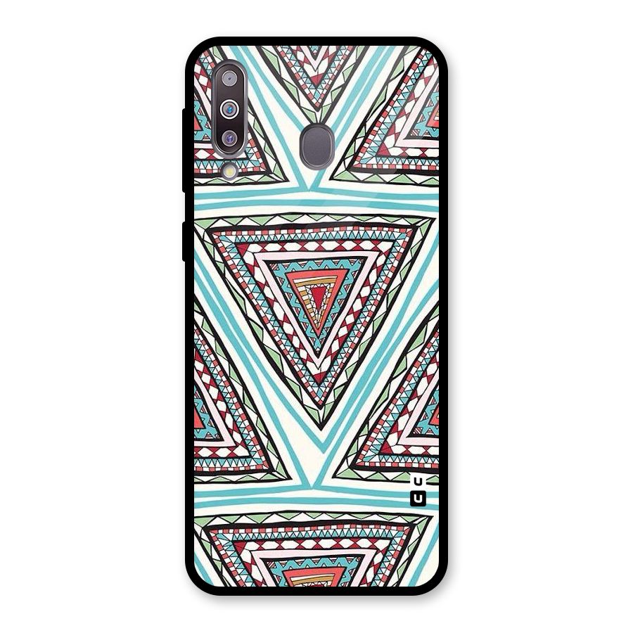 Triangle Abstract Mode Glass Back Case for Galaxy M30