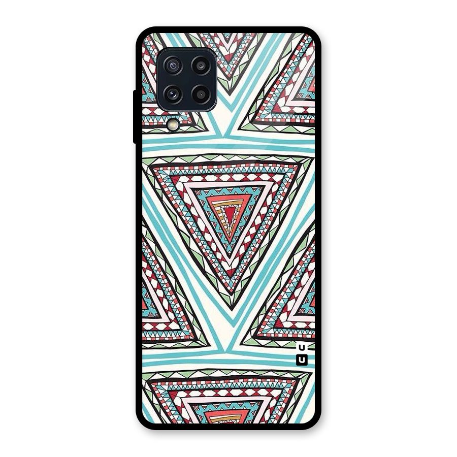 Triangle Abstract Mode Glass Back Case for Galaxy M32
